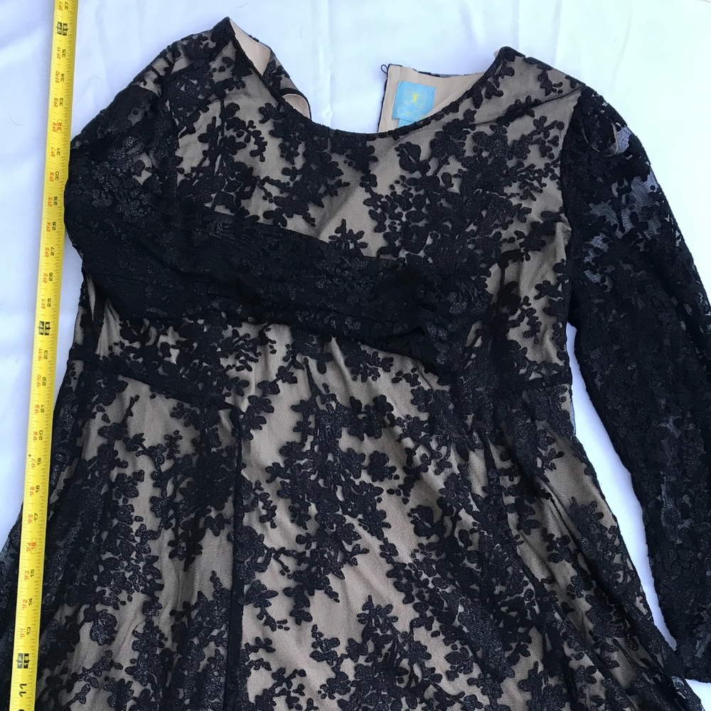 CeCe Black Lace Cocktail Dress